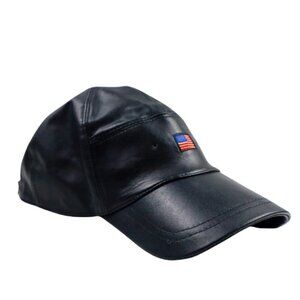 Henig Furs Leather Patriotic Cap